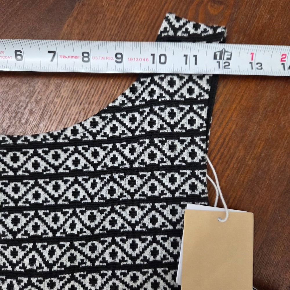 Pull & Bear‎ black & white skater tank crossback dress Womens size Medium NWT - Picture 9 of 12